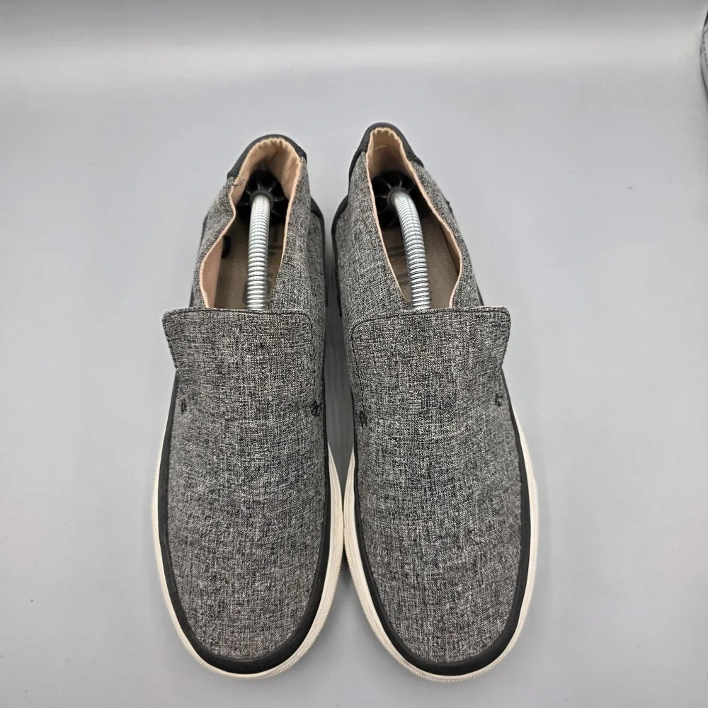 Hey Dude Peyton‎ Shoes Womens 7 Chambray Black Gray Sneakers Loafers Platform